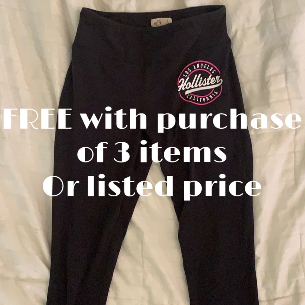 Hollister | Black leggings with logo